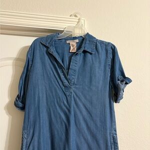 Blue Denim Shirt Dress